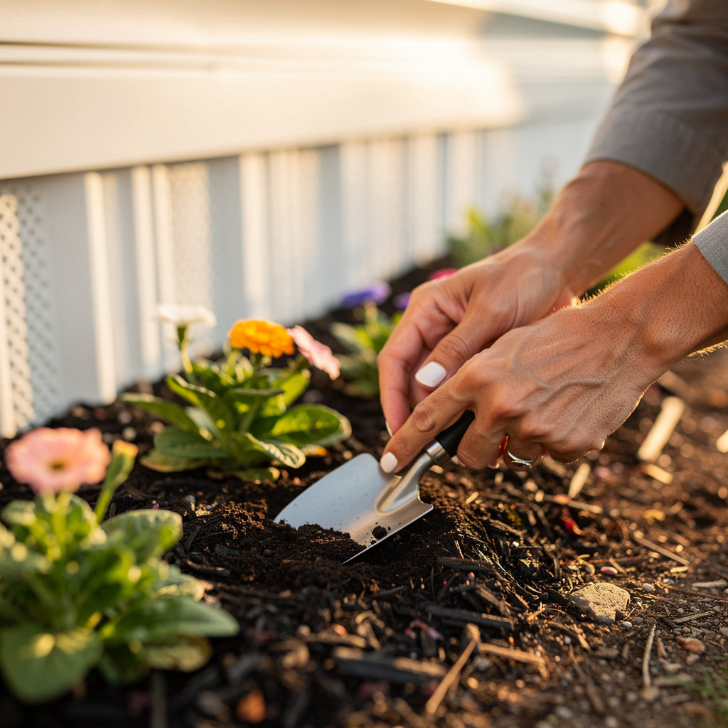 EZ Living Mobile Home Park community values in action, showcasing a well-maintained and welcoming residential environment in San Marcos, CA